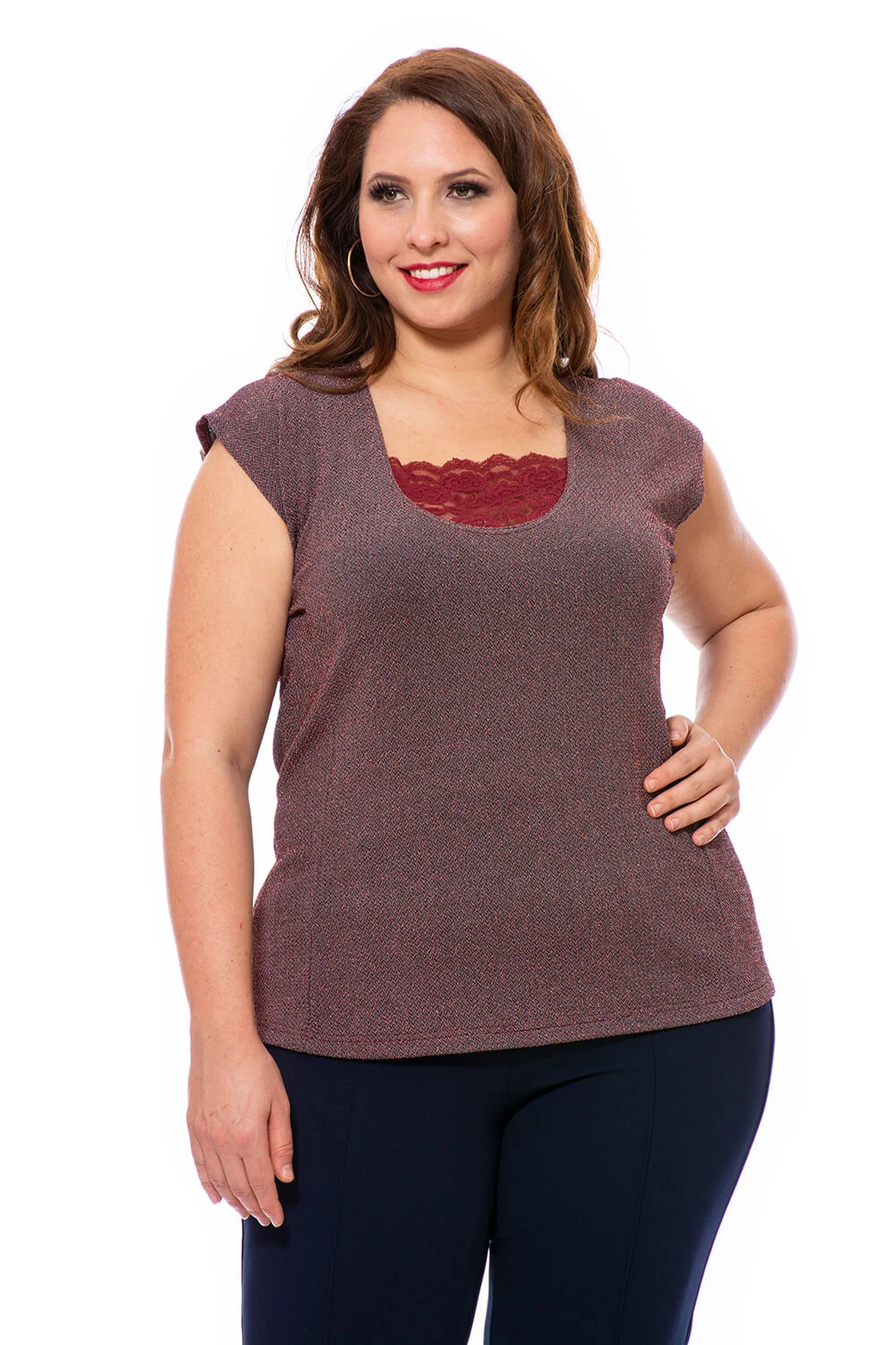 Viola fodros női felső